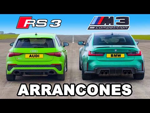 Audi RS3 vs BMW M3: ARRANCONES