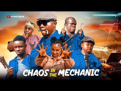 CHAOS IN THE MECHANIC 🤣🤣🤣 (FUNNYBROS ft BABA BEJI,  NKUBI, SMALL DADDY)..