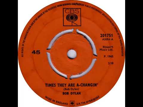 UK New Entry 1965 (79) Bob Dylan - Times They Are A-Changin'