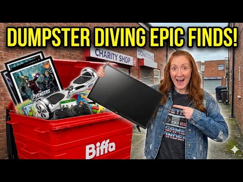 AMAZING EXPENSIVE FINDS Dumpster Diving At This CHARITY SHOP! 🗑 💰 FULL HAUL - TV - XBOX Controllers