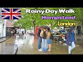 Rainy Day Walk Hampstead London 4K