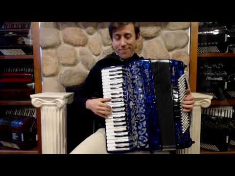 OTTAMUSMBL - Blue Ottavianelli Musette Piano Accordion LMMM 41 120 $4999