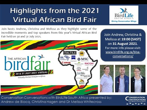Conservation Conversations: Highlights of the Virtual African Birdfair (31Aug21)