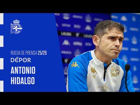 Rueda de prensa de Antonio Hidalgo previa al Dépor - Granada CF
