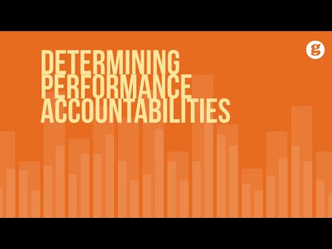 Determining Performance Accountabilities