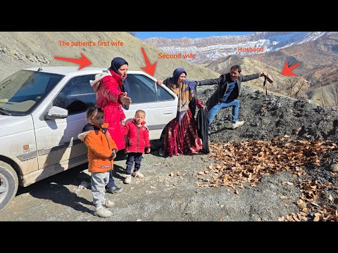 Preventing the husband from taking his second wife to the hospital with him.......