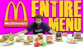 ENTIRE MCDONALD'S MENU (CHALLENGE)