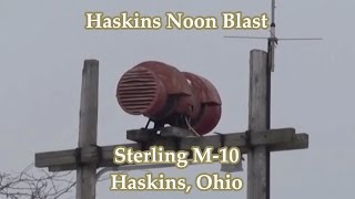 preview picture of video 'Haskins, OH Sterling M-10 Noon Siren 2-14-14'
