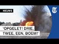 Spectaculair: WOII-bom tot ontploffing gebracht