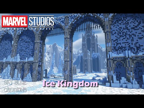 Sky Blue Creation - Asgard's Enemy | Frost Giant Castle Build | Minecraft Timelapse
