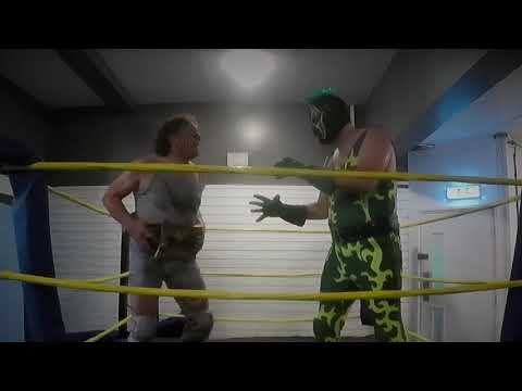 Carlos Chaotico Feels the true power of The Monsterweight Championship wrestling belt