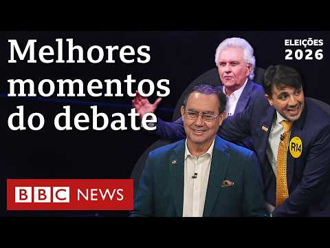 Os melhores momentos do primeiro debate presidencial de 2026