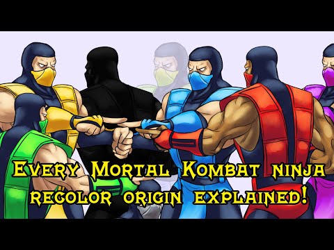 Every Mortal Kombat ninja recolor origin explained!