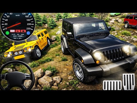 BLACK JEEP OFFROAD GAMEPLAY 😱 | Extreme Mountain Driving Simulator
