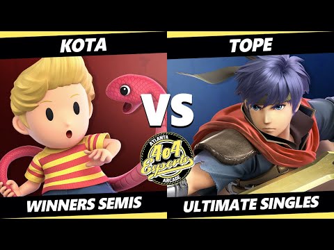 4o4 Smash Night 23 Winners Semis - Kota (Lucas) Vs. Tope (Ike) - SSBU Ultimate Tournament