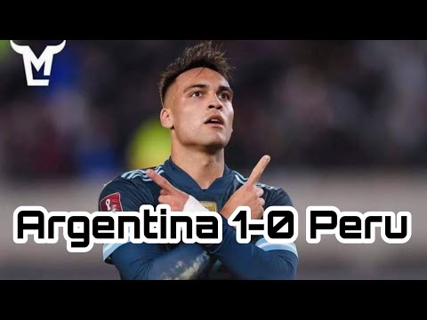 Argentina vs Peru 1-0  Martinez Goal Highlights!🔥