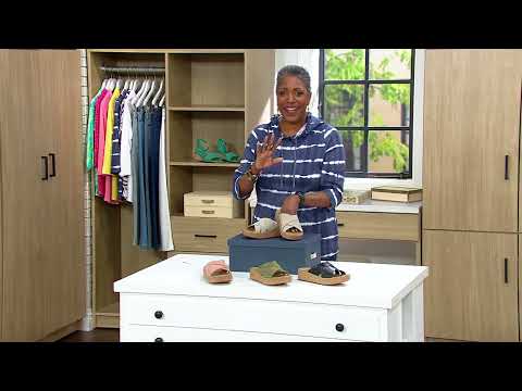 Earth Leather Slip-On Wedge Sandal - Scout on QVC