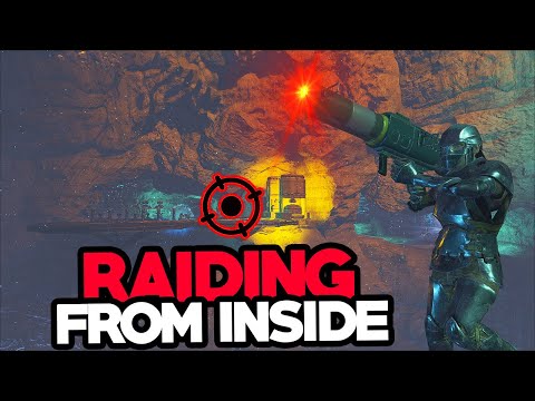 Spawning Inside An Enemy Base To Raid It In ARK