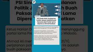 PSI Sindir PDIP! Perjalanan Politik Jokowi Hasil Paksaan Partai Lama, Bukan Atas Kemauan Sendiri