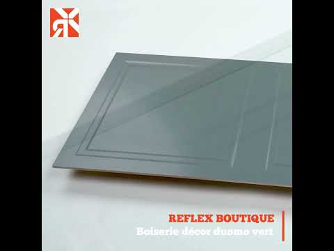 Carrelage mur Boiserie décor duomo vert