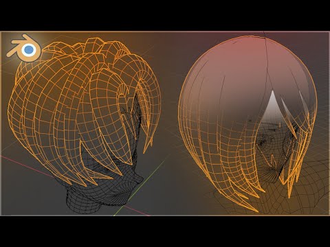 Blender: How to Make HAIR, Full Workflow | Modelling, Texturing, Normal Editing Hair