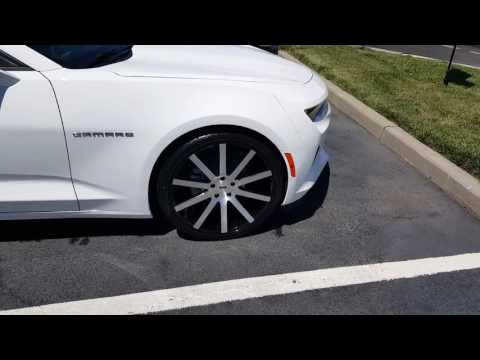 2017 Camaro 2LT White with Kalahari interior, 22 inch dub shot calla rims