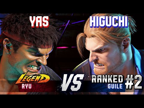 SF6 ▰ YAS (Ryu) vs HIGUCHI (#2 Ranked Guile) ▰ High Level Gameplay