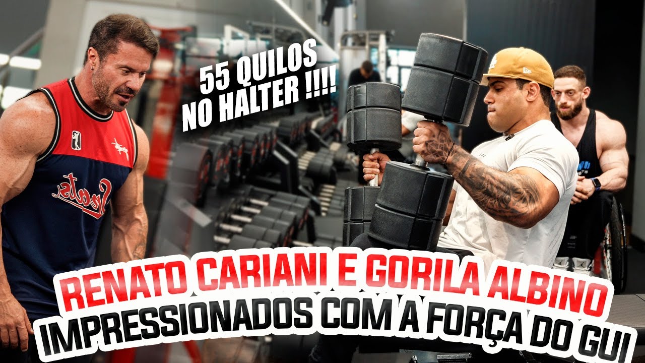 RENATO CARIANI E GORILA FICARAM IMPRESSIONADOS COM A FORÇA DO GUI CARIANI !!