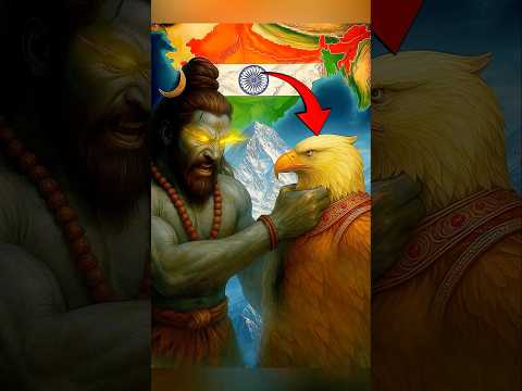 Lord Shiv v/s Garud dev😡. This war created Indian map first time. #shorts