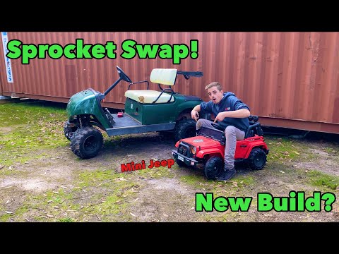 16+ HP 440cc Golf Cart Build Part 3 SPROCKET SWAP!