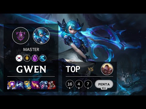Gwen Top vs Jayce - KR Master Patch 11.23