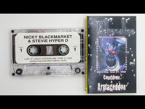 Nicky Blackmarket and Mc Stevie Hyper D   Live at Liquid Adrenaline June 27 1998 - Tapes 1&2