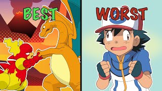Ash Ketchum’s HIGHEST & LOWEST Rated Gym Battles!