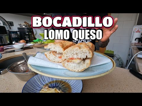 Sencillo pero impactante: ¡BOCADILLO DE LOMO CON QUESO! que deleitara tus sentidos