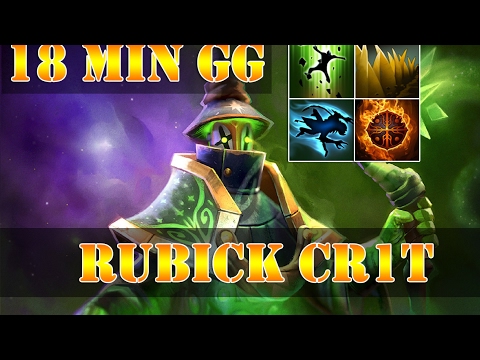 Dota 2 - Cr1t Play Support Rubick 18 Min GG