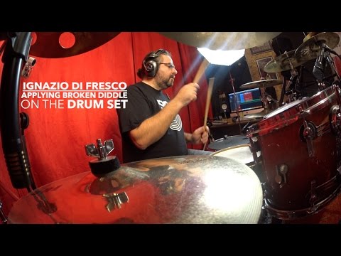 Ignazio Di Fresco Drum lesson - Applying Broken Diddle on the Drum Set 2