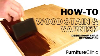 Furniture Clinic Wood Stain, Non-Toxic Wood Stain for Indoor & Outdoor  Wood