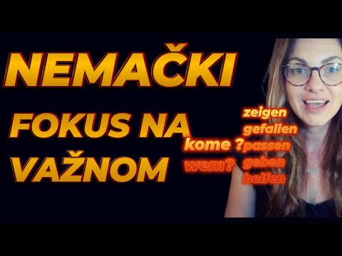 NEMAČKI A1-A2 - FOKUSIRANO  - KOME ILI SA KIM? NAUČIMO DATIV, A DA GA I NE SPOMENEMO