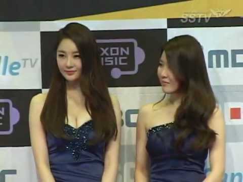 2011.12.31 Kang Min-Kyung (Davichi) - Gayo Daejejeon: Red Carpet (HD/720p)