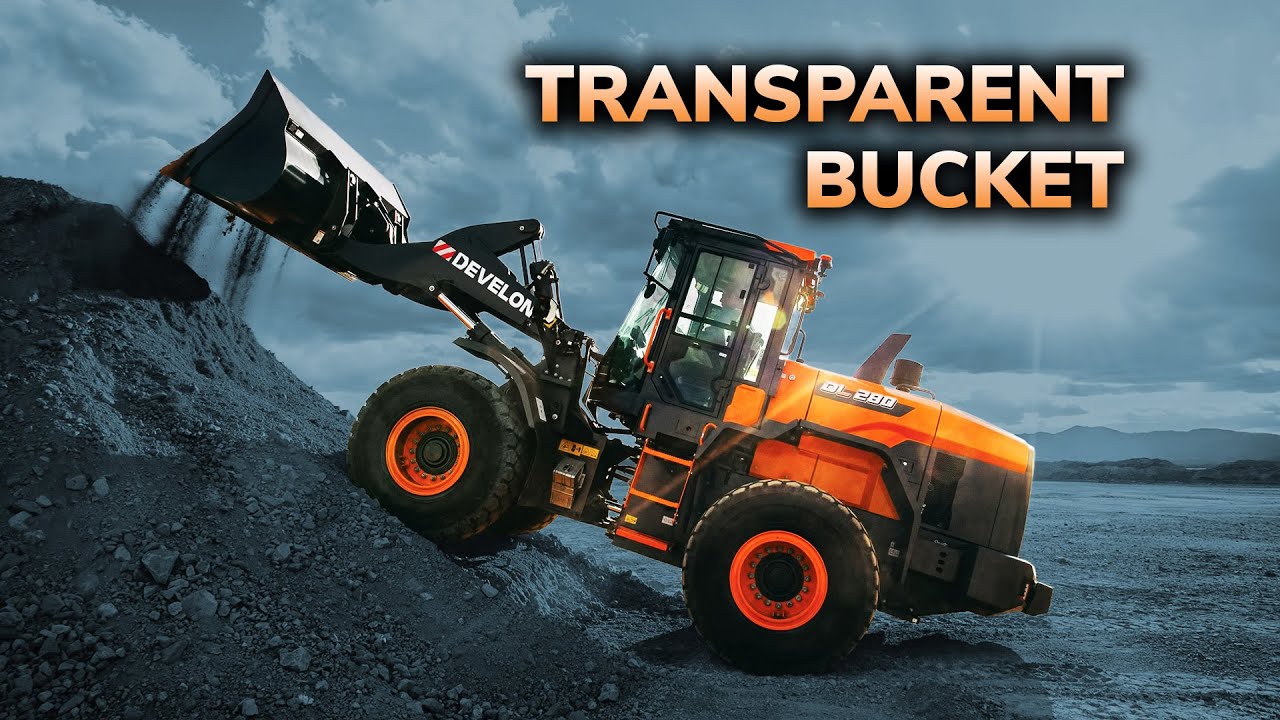 Develon’s Top-Selling DL280-7 Wheel Loader Comes with Transparent Bucket