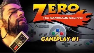 SNES - Zero The Kamikaze Squirrel - Gameplay Walkthrough (Part 1/2) - ITA Commentary
