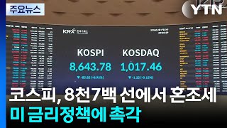 코스피, 8천7백선에서 혼조세...미 금리 정책에 촉각 / YTN