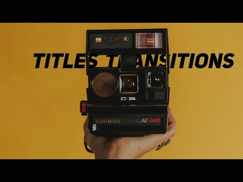 Amazing Titles Transitions Final Cut Pro Templates