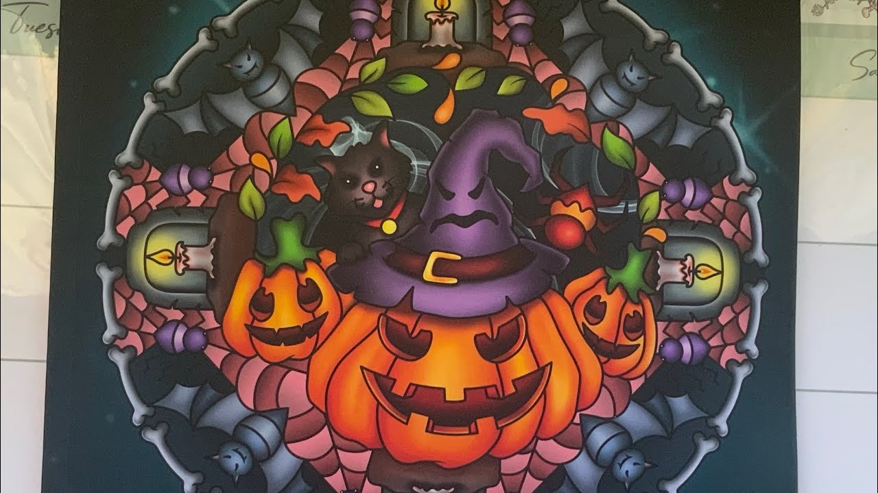 Halloween Mandala flip through