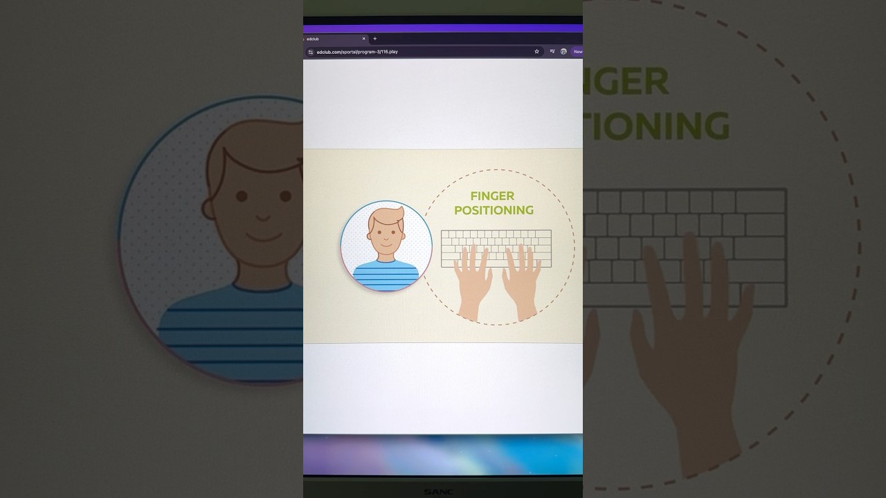 Teach your touch typing step by step #keyboard #typing #study