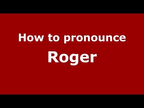 How to pronounce Roger (Spanish/Argentina) - PronounceNames.com