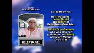 Helen Daniel ~ Long Obituary