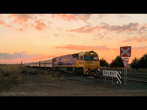 NR61 Leads 1AM8 "The Overland" JBRE Passenger Train At Sunset (14/5/2023) - PoathTV Railways