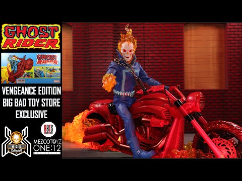 Mezco One:12 Collective Marvel GHOST RIDER Hellcycle Vengeance Edition BBTS Exclusive Figure Review