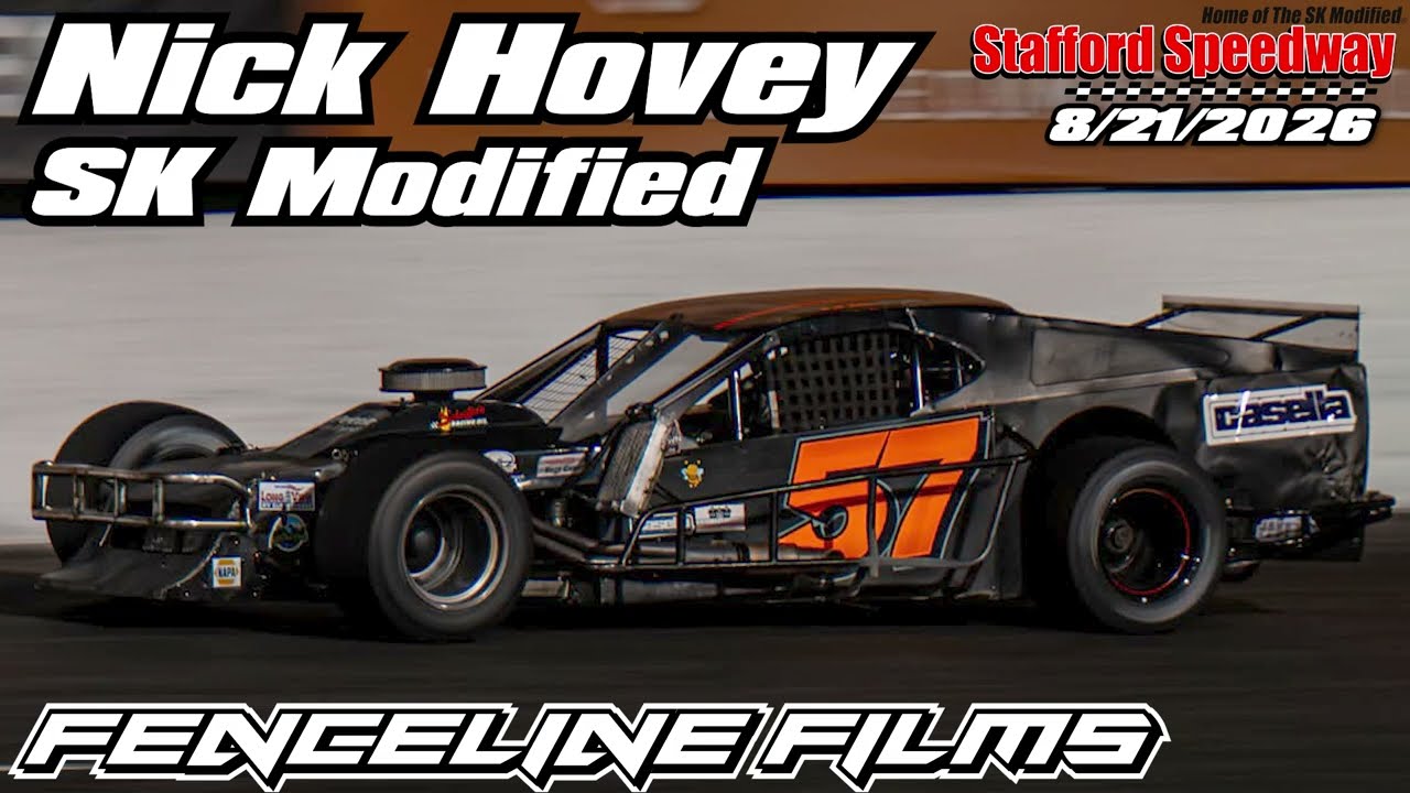 Nick Hovey SK Modified at Stafford Speedway